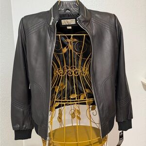 Black Leather Women's Jacket
